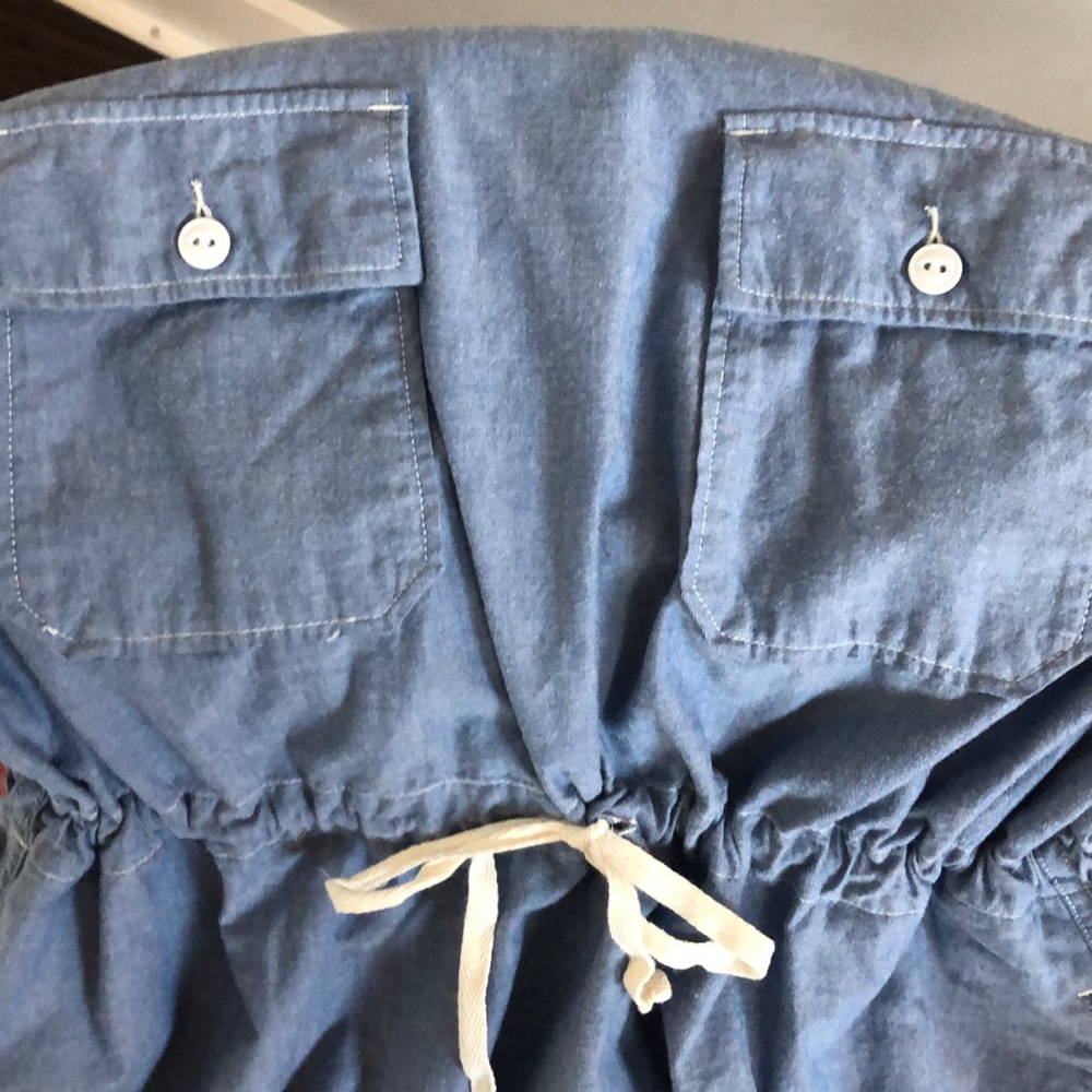 Fwk Engineered Garments Chambray Drawstring Dress - image 4